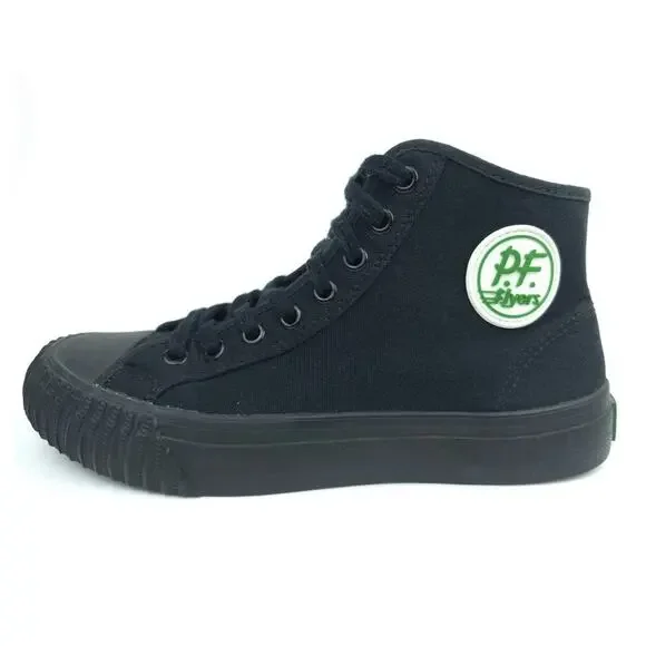 PF Flyers Center Hi Shoes Mens Size 8 US Black Canvas High Top Athletic Sneakers - Picture 8 of 9
